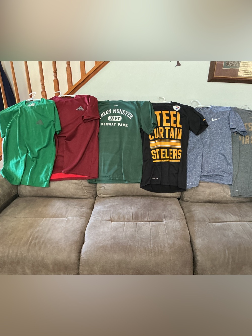 Lot of 10 Mens Nike Adidas & American Eagle Summer Tops Size Small